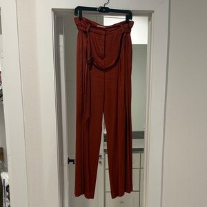 Trina Turk Rust Wide Leg Pants